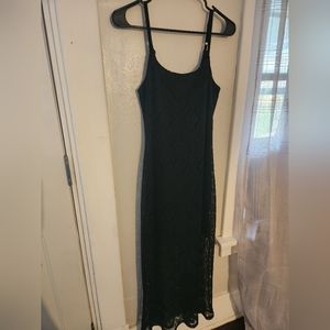 Black lace midi/maxi dress